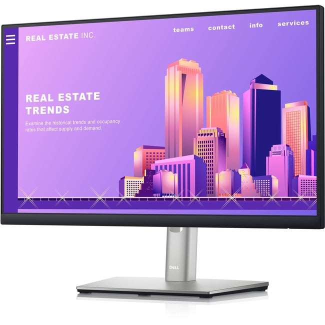 Dell P2222H 21.5" Full HD WLED LCD Monitor - 16:9 - Black, Silver
