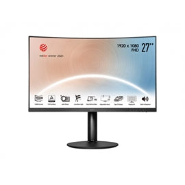 MSI Modern MD271CP 27" Full HD Curved Screen LED LCD Monitor - 16:9 - Matte Black