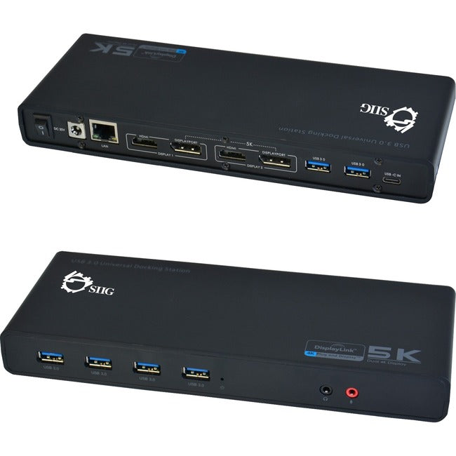 Siig, Inc. Dual 4k60hz Video,hybrid Hdmi & Displayport,6 X Usb-a 5gbps,gigabit Lan,audio+mi