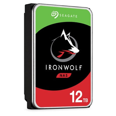 Seagate IronWolf ST12000VN0008 12 TB Hard Drive - 3.5" Internal - SATA (SATA/600) - Conventional Magnetic Recording (CMR) Method