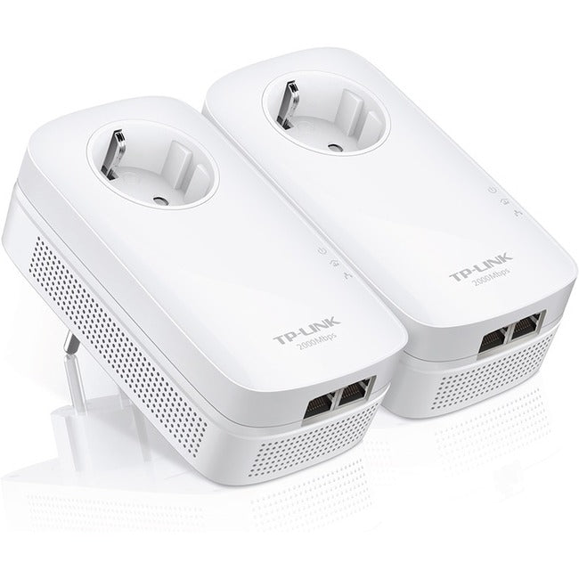 TP-Link AV2000 2-Port Gigabit Passthrough Powerline Starter Kit