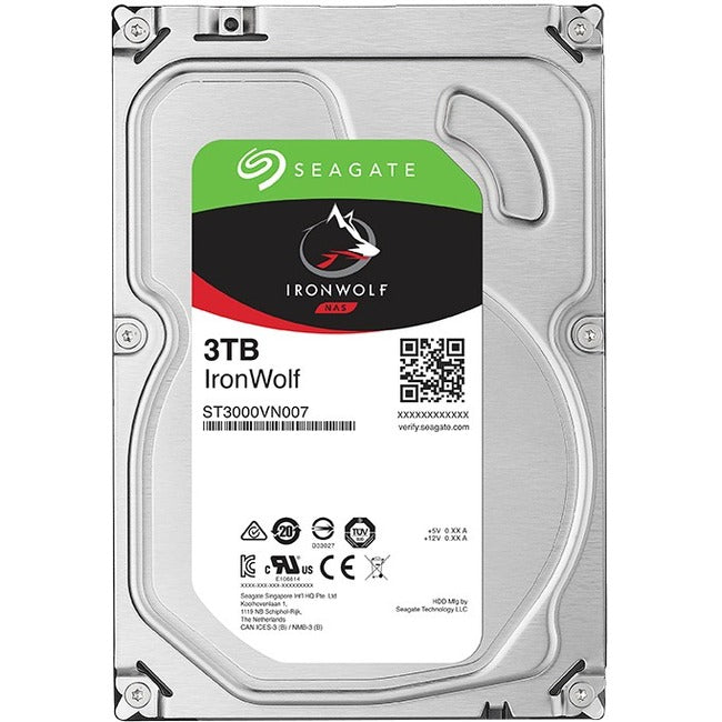 Seagate IronWolf ST3000VN007 3 TB Hard Drive - 3.5" Internal - SATA (SATA/600)