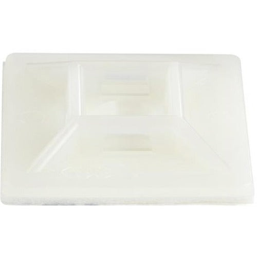 StarTech.com 100 Pack Cable Tie Mounts with Adhesive Tape for 0.21in (5.5mm) Wide Ties - Nylon/Plastic Zip Tie Mounts - 94V-2 Fire & UL