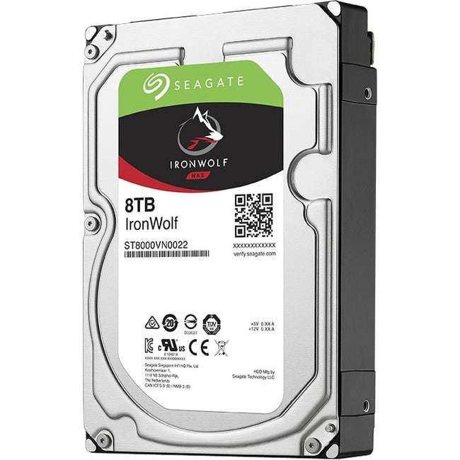 Seagate IronWolf ST8000VN0022 8 TB Hard Drive - 3.5" Internal - SATA (SATA/600)