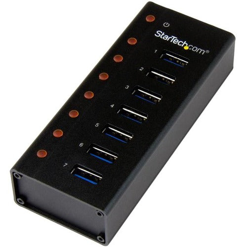 StarTech.com 7 Port USB 3.0 Hub - Desktop or Wall-mountable Metal Enclosure