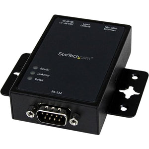 StarTech.com 1 Port RS232 Serial to IP Ethernet Converter / Device Server - Aluminum