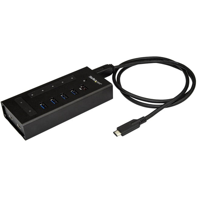 StarTech.com 7 Port USB C Hub - 2x USB-C & 5x USB-A - Mountable Metal USB 3.0 Type-C Hub - 5Gbps USB 3.1/3.2 Gen 1 - Self Powered - BC 1.2
