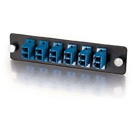 Legrand Dat Q-series Lc Mm/smd Adptr Pnl 6port Blue