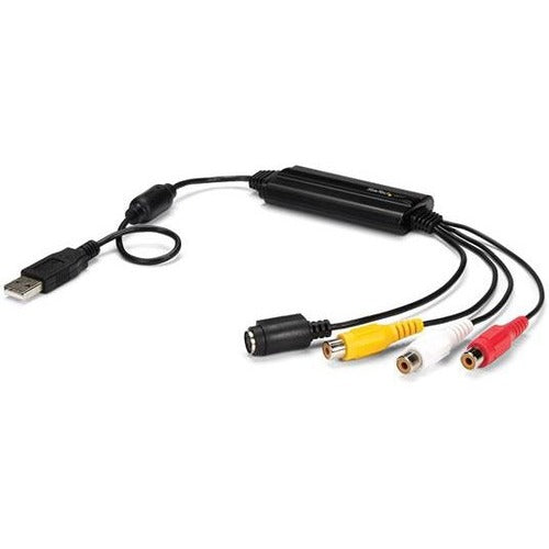 StarTech.com USB Video Capture Adapter Cable - S-Video/Composite to USB 2.0 - TWAIN Support - Analog to Digital Converter - Windows Only