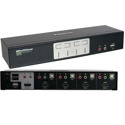 Iogear 4 Port Hdmi Multimedia Kvm Switch