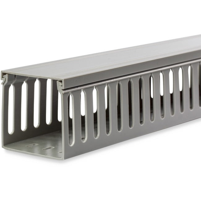 StarTech.com 3x3in Open Slot Wiring Cable Raceway Duct with Cover - Open Slot - Cable Raceway - Gray - 67.2 Inches