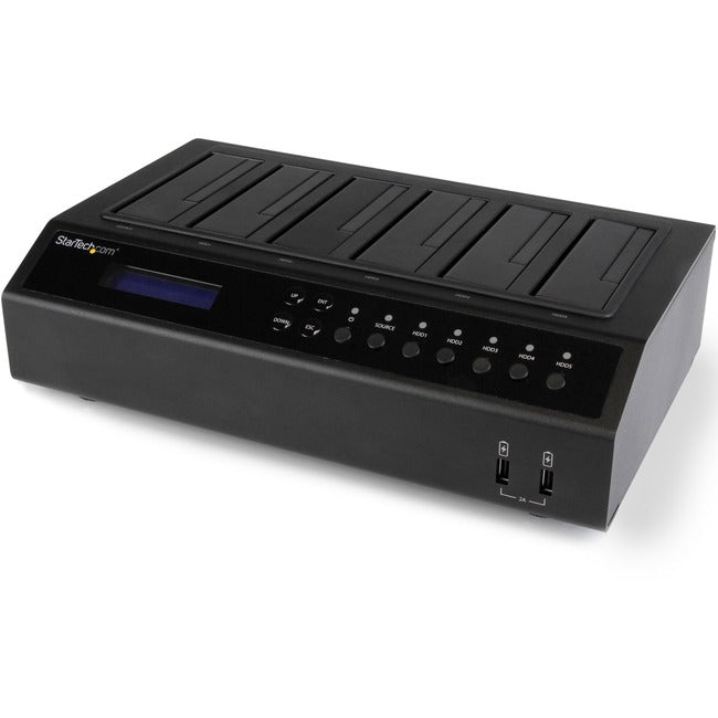 StarTech.com USB 3.0 / eSATA 6-Bay Hard Drive Duplicator Dock - 1:5 HDD / SSD Cloner and Eraser