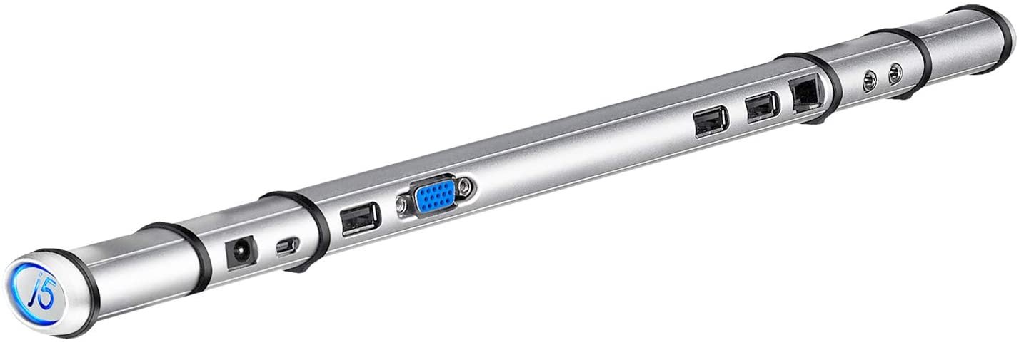 j5create Newport Docking Station | Integrated VGA Port Supports Display Resolution up to 1920 x 1200 @ 32 bit | Compatible with Windows PC and MacOS X v10.6 and Later