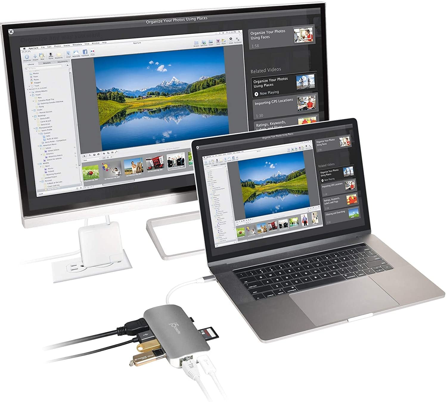 j5create USB-C 10-in-1 MultiPort Adapter | 10-in-1 Docking Port Hub| 4k HDMI/VGA/USB-C 3.1 / USB 3.0 / Ethernet/SD/microSD | Compatible with USB C Devices