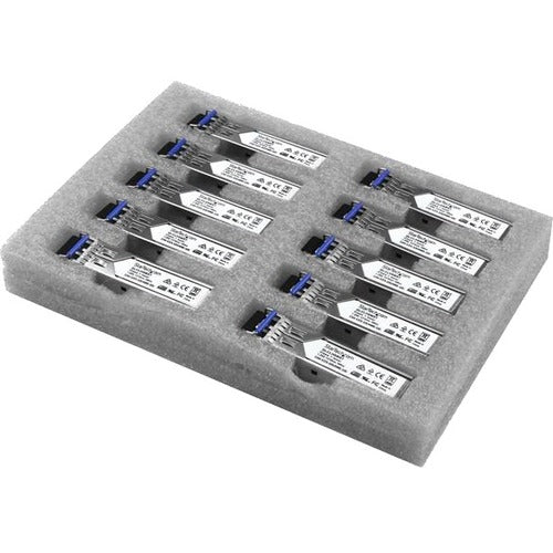 StarTech.com Gigabit Fiber SFP Transceiver Module - Cisco GLC-LH-SM Compatible - SM/MM LC - 10km / 550m - 10 Pack - 1000Base-LX/LH - Mini-GBIC