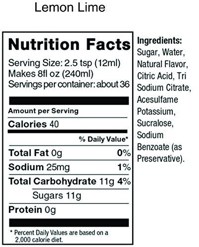 SodaStream 14.8 fl Ounce Lemon Lime Syrup- Twin Pack