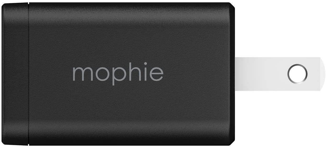 mophie Travel Kit - Portable, Wireless Charging for Samsung, Apple iPhone 8/iPhone X and Other Qi-Enabled Smartphones - Black