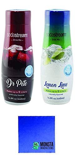 SodaStream 14.8 fl Dr. Pete and Lemon Lime Soda - Twin Pack Value Bundle