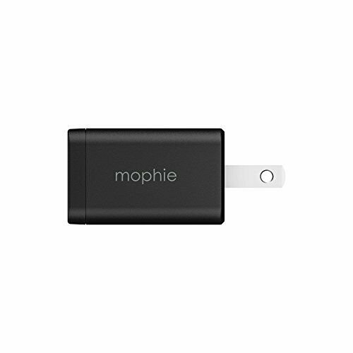 mophie Travel Kit - Portable, Wireless Charging for Samsung, Apple iPhone 8/iPhone X and Other Qi-Enabled Smartphones - Black