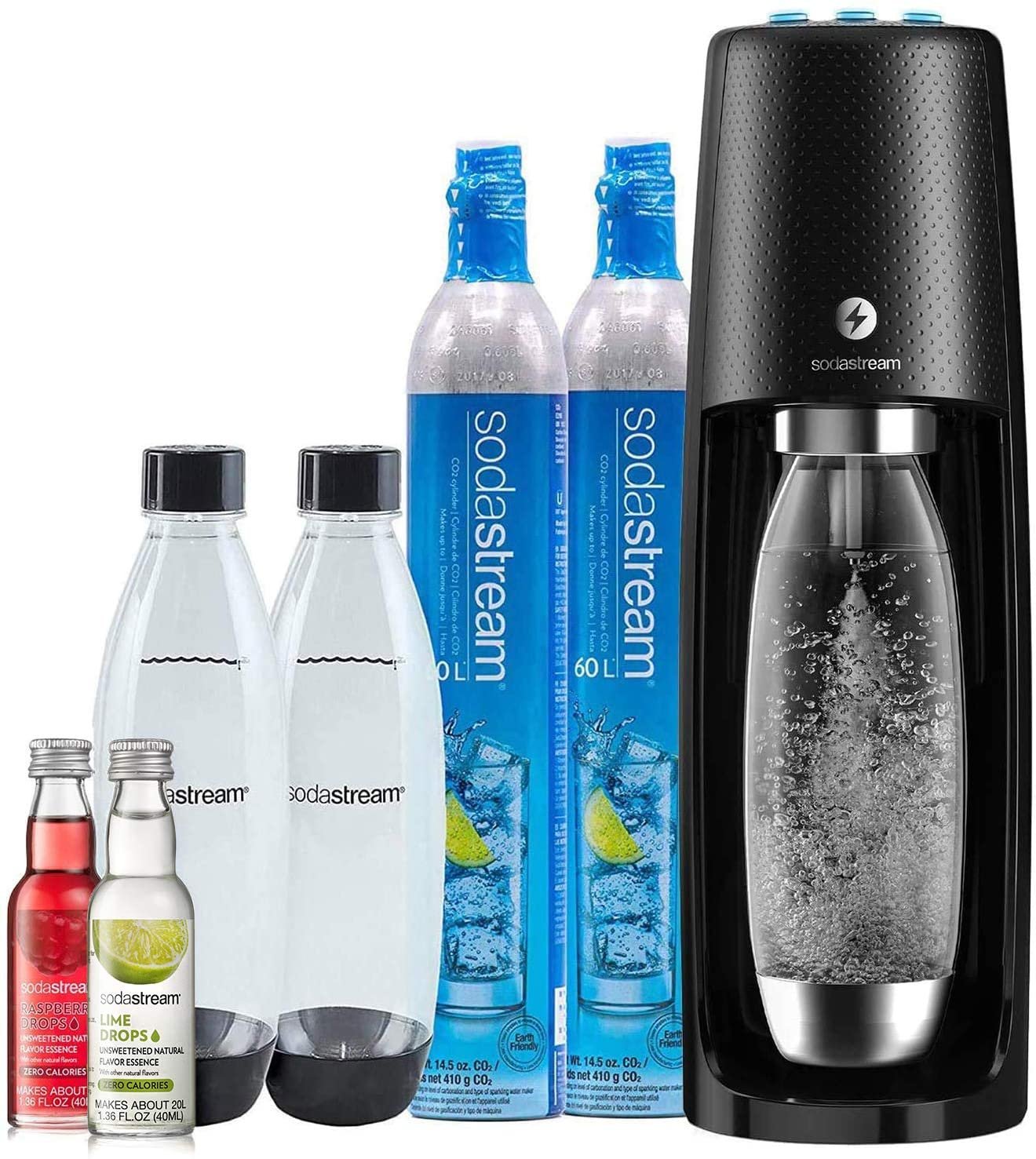 SodaStream Fizzi One Touch Sparkling Water Maker Bundle