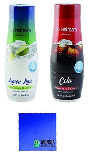 SodaStream 14.8 fl Ounce Cola and Lemon Lime Syrup- Twin Pack