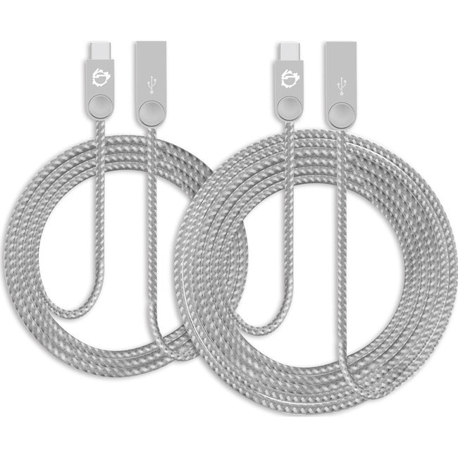 Siig, Inc. Zinc Alloy Usb-c To Type-a Charging & Sync Braided Cable Bundle - 3.3ft & 6.6ft,
