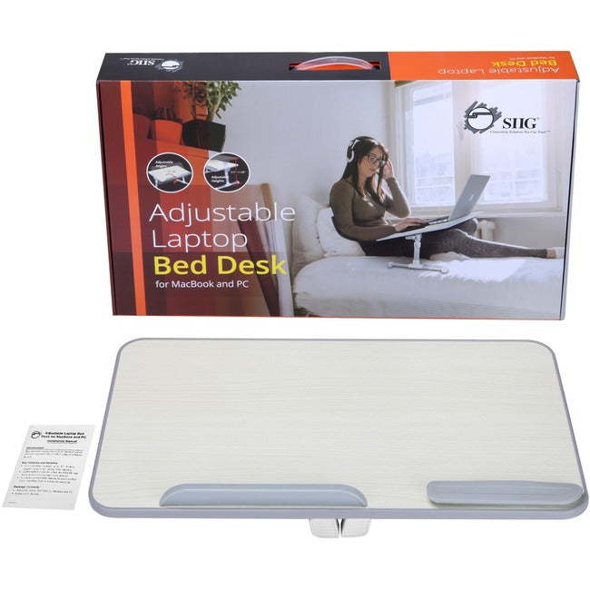 Siig, Inc. The Laptop Bed Desk Provides Superior Ergonomics And Comfort Easily Adjust The H