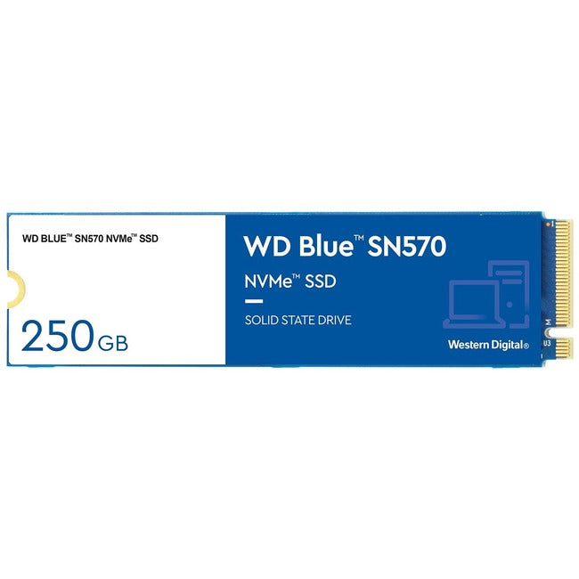 Western Digital Blue SN570 WDS250G3B0C 250 GB Solid State Drive - M.2 2280 Internal - PCI Express NVMe (PCI Express NVMe 3.0 x4)
