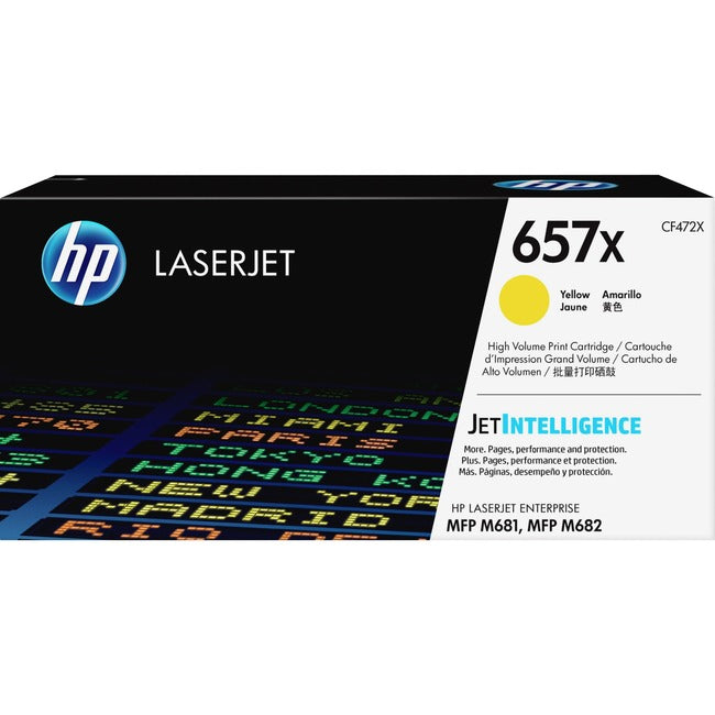 HP 657X Toner Cartridge - Yellow