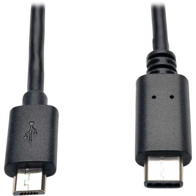 Tripp Lite Usb 2.0 Hi-speed Cable Micro-b Male To Usb-c Male 6ft