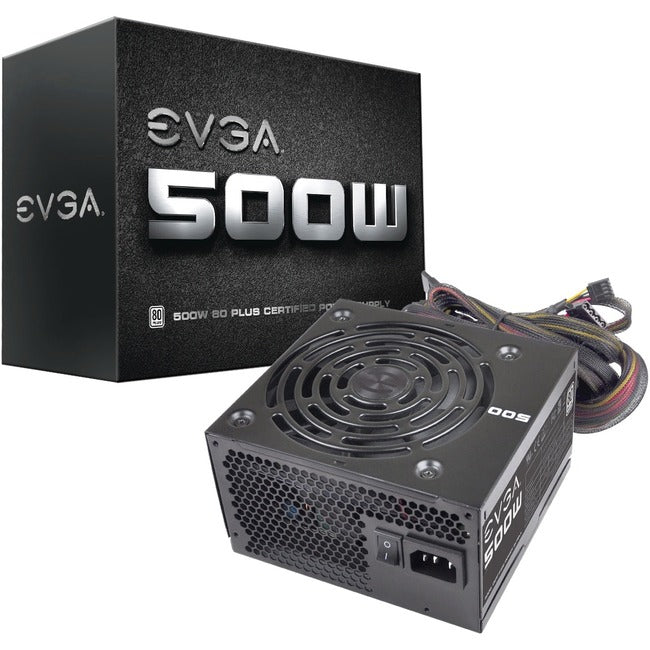 EVGA 500W 80Plus Power Supply Unit (100-W1-0500-KR)