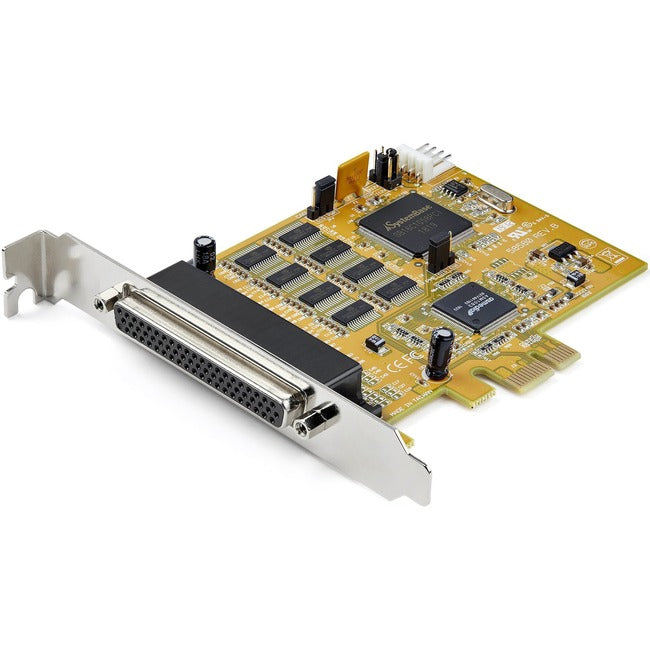StarTech.com 8-Port PCI Express RS232 Serial Adapter Card - PCIe to Serial DB9 RS232 Controller Card - 16C1050 UART - 15kV ESD - Win/Linux