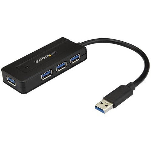 StarTech.com 4 Port USB 3.0 Hub SuperSpeed 5Gbps w/ Fast Charge - Portable USB 3.1 Gen 1 Type-A Laptop/Desktop Hub - USB Bus/Self Powered