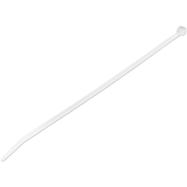 StarTech.com 1000 Pack 10" Cable Ties - White Extra Large Nylon/Plastic Zip Ties Adjustable Network Cable Wraps UL TAA