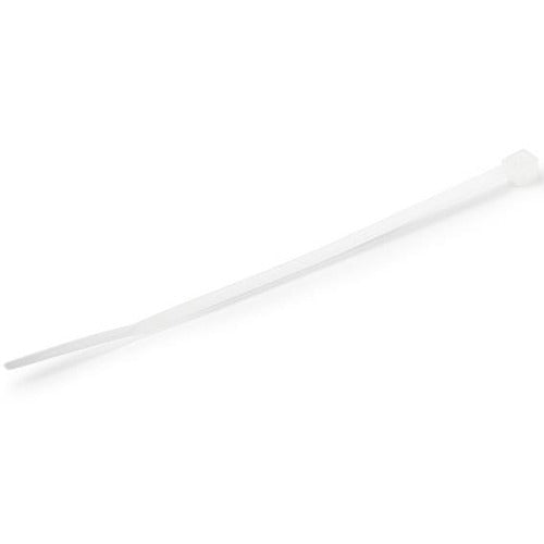 StarTech.com 1000 Pack 4" Cable Ties - White Small Nylon/Plastic Zip Ties Adjustable Network Cable Wraps UL TAA