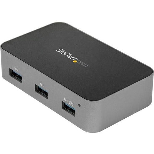 StarTech.com 4-Port USB C Hub - USB 3.1 Gen 2 (10Gbps) - 4x USB A - Powered - Universal Power Adapter Included