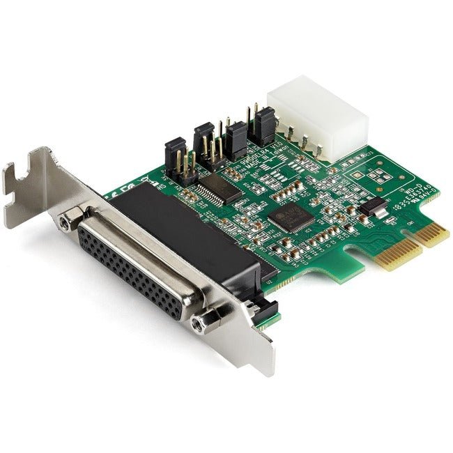 StarTech.com 4-port PCI Express RS232 Serial Adapter Card - PCIe Serial DB9 Controller Card 16950 UART - Low Profile - Windows macOS Linux