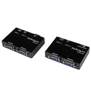Startech Extend And Distribute A Vga Signal To 2 Local, And 2 Remote Displays Over Cat5 O