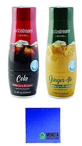 SodaStream 14.8 fl Ounce Cola and Ginger Ale Syrup- Twin Pack