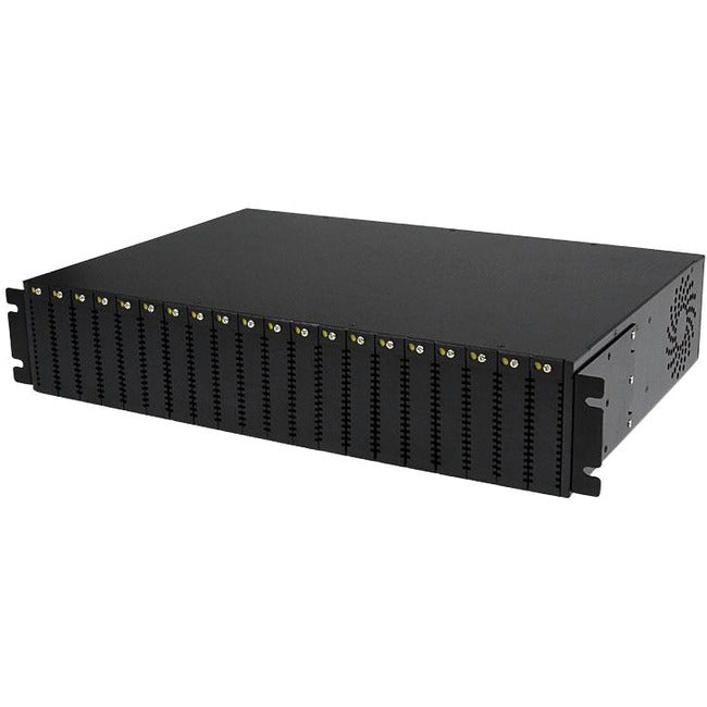 StarTech.com 20-Slot 2U Rack Mount Media Converter Chassis for ET Series 2