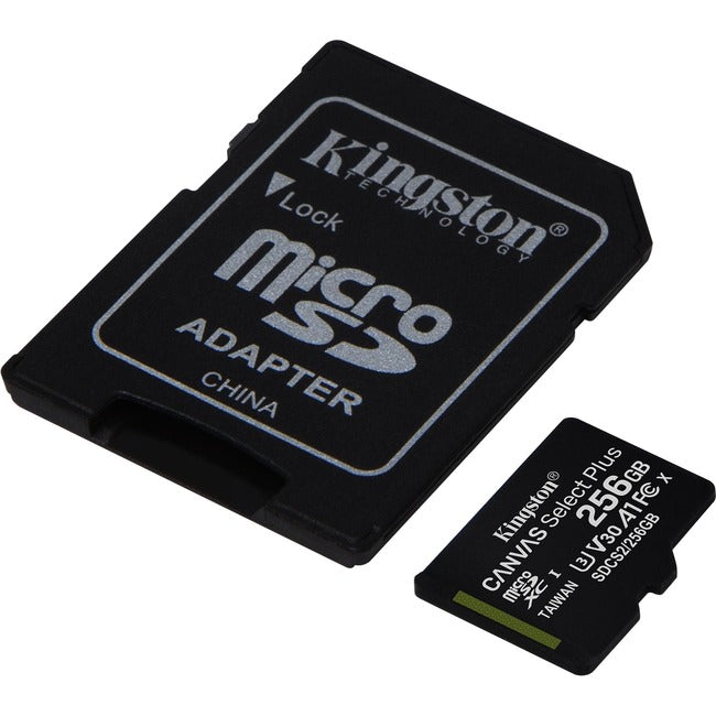 Kingston Canvas Select Plus 256 GB Class 10/UHS-I (U3) microSDXC