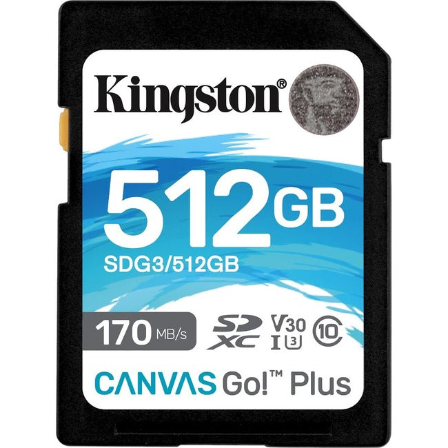 Kingston Canvas Go! Plus 512 GB Class 10/UHS-I (U3) SDXC