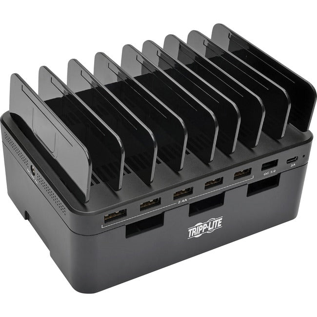 Tripp Lite 7-Port USB Charging Station Hub Quick Charge 3.0, USB-C, Storage