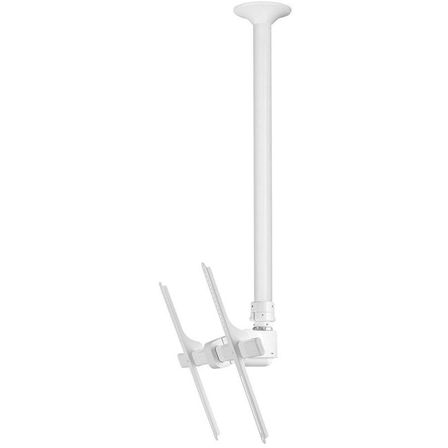 Atdec ceiling mount for large display, long pole - Loads up to 143lb - White - Universal VESA up to 800x500