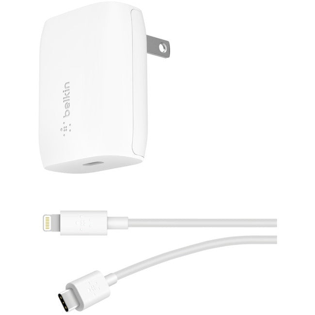 Belkin BOOST↑CHARGE USB-C Wall Charger 18W + USB-C to Lightning Cable