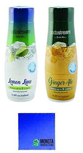 SodaStream 14.8 fl Ounce Lemon Lime and Ginger Ale Syrup- Twin Pack