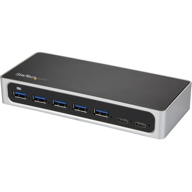 StarTech.com 7 Port USB C Hub with Fast Charge - 5x USB-A & 2x USB-C (USB 3.0 SuperSpeed 5Gbps) - USB 3.1 Gen 1 Adapter Hub - Self Powered