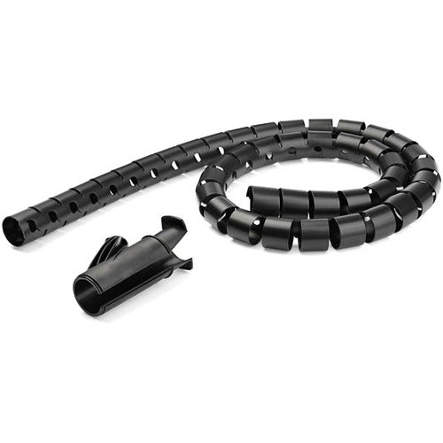 StarTech.com 1.5m / 4.9ft Cable Management Sleeve - Spiral - 45mm/1.8" Diameter - W/ Cable Loading Tool - Expandable Coiled Cord Organizer