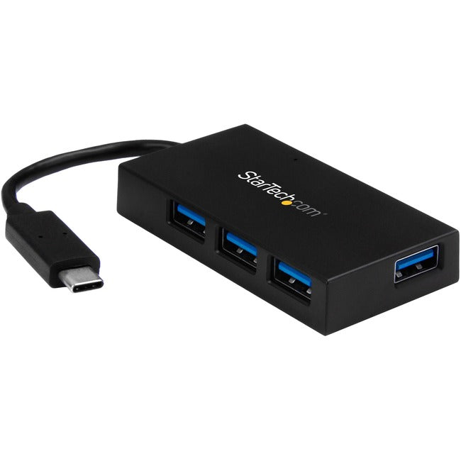 StarTech.com 4 Port USB C Hub - USB-C to 4x USB-A - USB 3.0 Hub - Includes Power Adapter - 4 Port USB Hub - USB C to USB Adapter - USB Port Expander