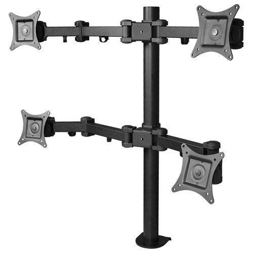 Siig, Inc. Quad Monitor Full-motion Desk Mount -independently Tilt, Swivel, Rotate And Exte